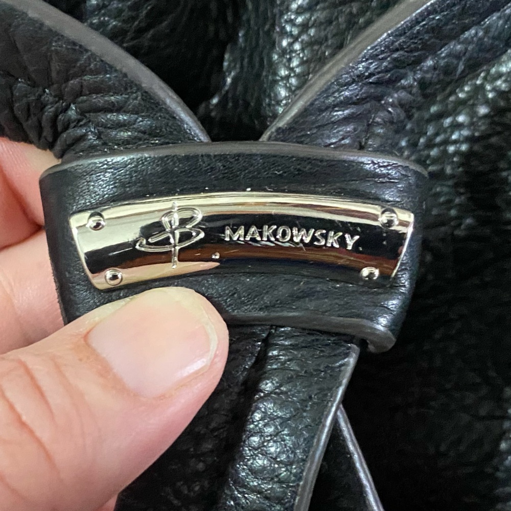 B Makowsky leather shoulder bag - Black - Picture 2 of 11
